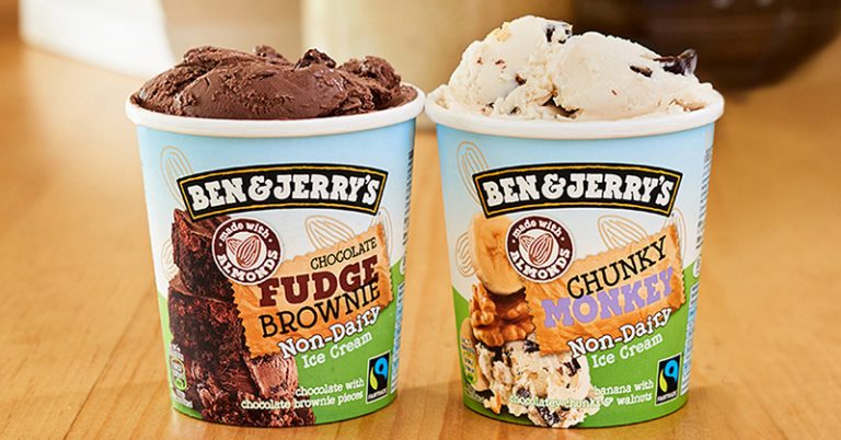 Chocolate fudge brownie en Chunky Monkey van Ben & Jerry's